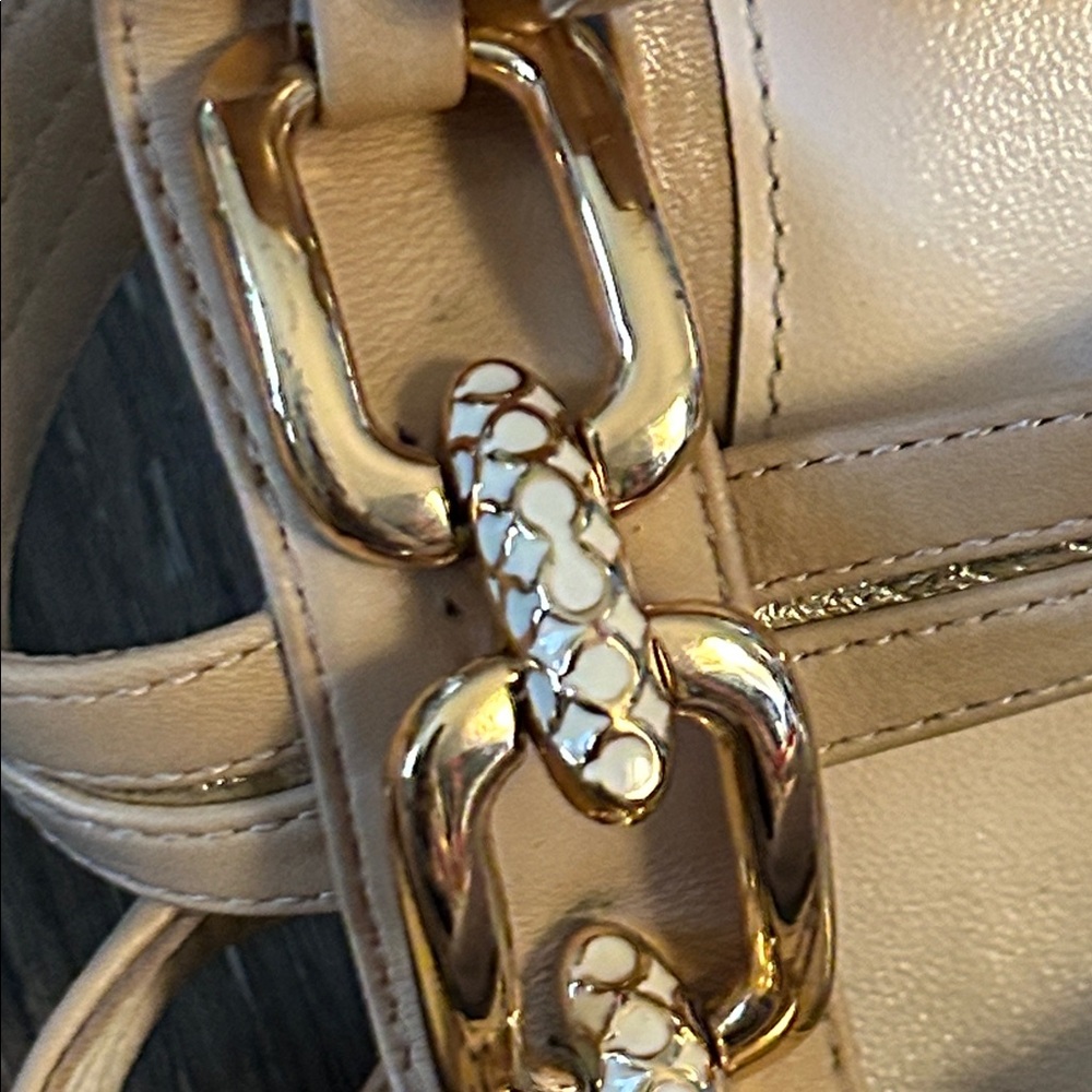 Coach “Blake” Women's Metallic Gold Chain Heels size 8.5 - Picture 8 of 10